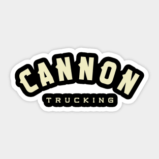 cannon - cream Sticker
